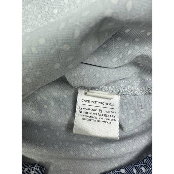 MEN'S MIZZEN + MAIN LEEWARD CLASSIC SHORT SLEEVE DEEP OCEAN FLORAL PRINT M size - Picture 6 of 9